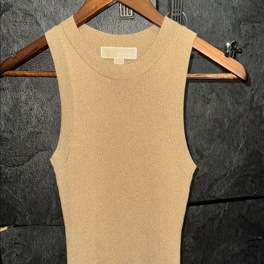 Michael Kors Gold Sleeveless Top